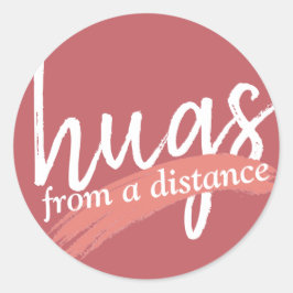 遠くからマードピンク色の毛 ラウンドシール