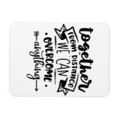 遠くから一緒に乗り越えられる マグネット (横)