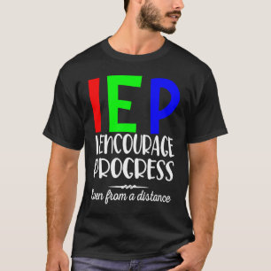遠くから見ても進歩を奨励する Tシャツ