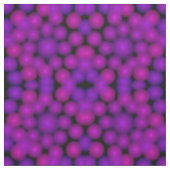 遠くから見る紫のビーズ ファブリック (見本)