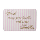 遠くにある泡とのあなたの悩みを洗浄して下さい バスマット (正面)