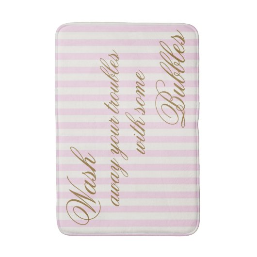 遠くにある泡とのあなたの悩みを洗浄して下さい バスマット (正面縦)