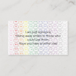 遠くになスマイルに個人事業カードを与えます 名刺