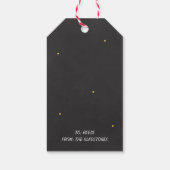 遠くになダッシュすべて! クリスマスのトナカイのギフトのラベル ギフトタグ (裏面)