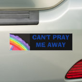 遠くにな私を祈ることができません バンパーステッカー (車上)