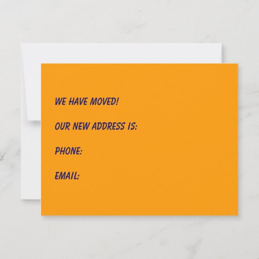 遠くにな移動発表に乗るレトロロケットの船 案内状 (裏面)