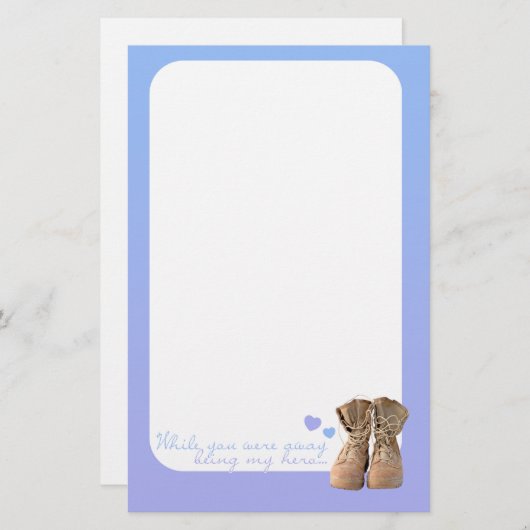 遠くにな間、 便箋 (正面/裏面)