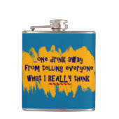 遠くにな1杯の飲み物… フラスク (正面)