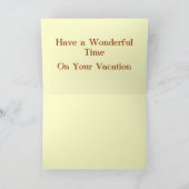 遠くにな>Holidaysの告別カードの航海 シーズンカード (内部)