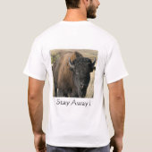 遠くににとどまって下さい! Tシャツ (裏面)
