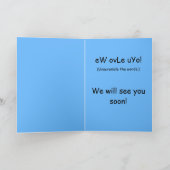 遠くににキャンプするために行くことカード カード (内部)