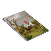 遠くにに行くサフォークの狩り- (キャンバスの油) ノートブック (右側)