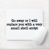 遠くにに行けば私はシェル・スクリプトと取り替えます マウスパッド (マウス)
