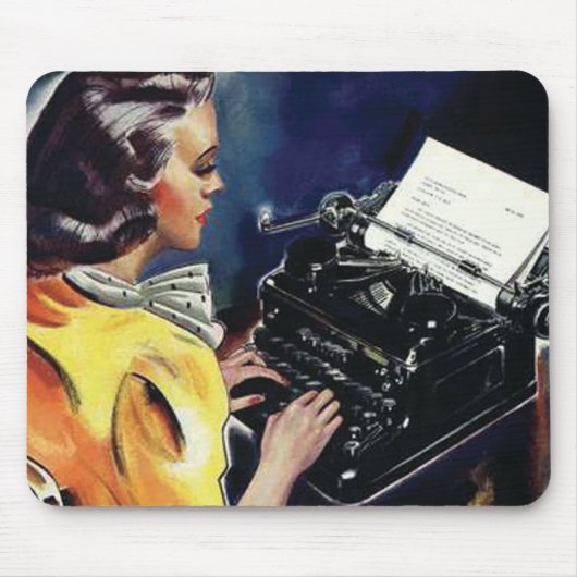 遠くにに行って下さい! 私は書いています! マウスパッド (正面)