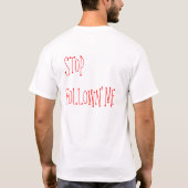 遠くにに行って下さい Tシャツ (裏面)