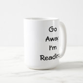 遠くにに読んでいます私は行きます コーヒーマグカップ (正面右)