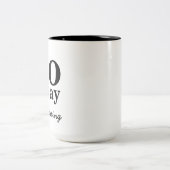 遠くにに、私は書いています作家のコーヒー・マグを行きます ツートーンマグカップ (中央)