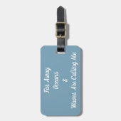 遠くに海洋及び波は私を荷物のラベルと電話しています ラゲッジタグ (正面縦)