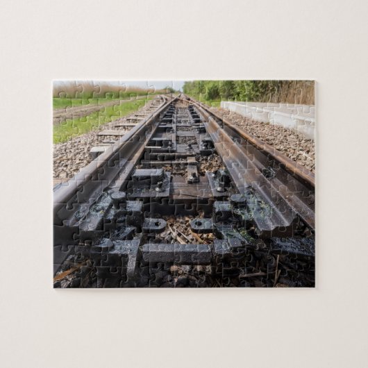 遠くに消える鉄道 ジグソーパズル (横)