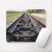 遠くに消える鉄道 マウスパッド (マウス)