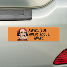 遠くにMoldy Rogue:おもしろいクラシック バンパーステッカー