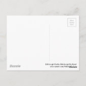 遠くのエジンバラ城 ポストカード (裏面)