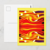 遠くのスターアートに嵐が吹き付く ポストカード (正面/裏面)