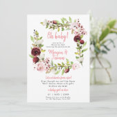 遠くのベビーシャワーの招待状からのメールでシャワーを浴びる 招待状 (スタンド正面)