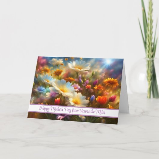 遠くのマイルから母親の日遠くにかわいらし シーズンカード (正面)