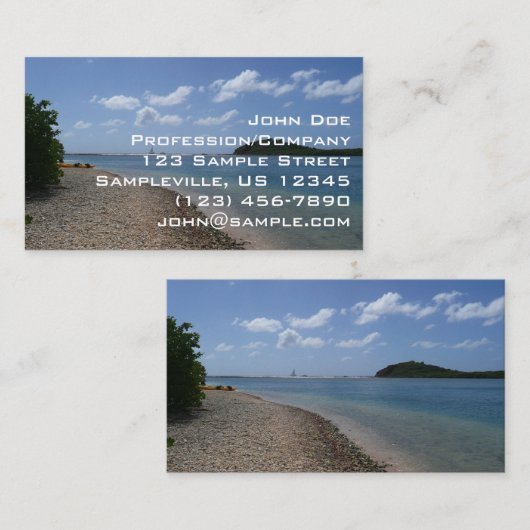 遠くのヨット 名刺 (正面/裏面)