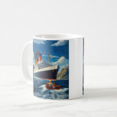 遠くの土地を訪れる コーヒーマグカップ (正面左)