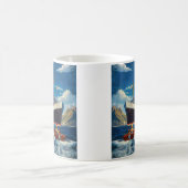 遠くの土地を訪れる コーヒーマグカップ (中央)