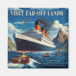 遠くの土地を訪れる マグネット