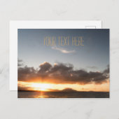 遠くの夕日 |ドミニカ共和国 ポストカード (正面/裏面)