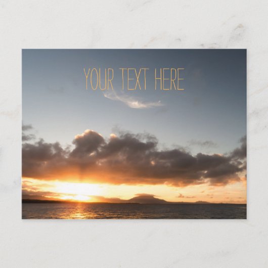 遠くの夕日 |ドミニカ共和国 ポストカード (正面)