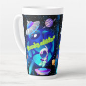 遠くの夢の軌道 カフェラテマグ (左アングル)