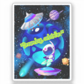 遠くの夢の軌道 シール (正面)