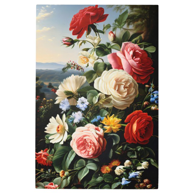 遠くの庭 メタルプリント (正面)