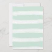 遠くの青い赤ん坊のシャワーから郵便でシャワーフローラ 招待状 (裏面)