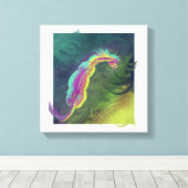 遠くを見つめる馬 キャンバスプリント (インサイチュ (ウッドフロア))