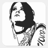 遠くを見つめる スクエアシール (正面)