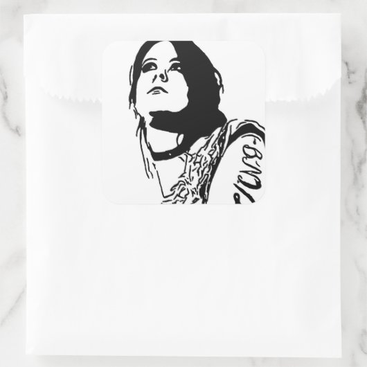 遠くを見つめる スクエアシール (バッグ)