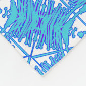 遠くフリースブランケットからの雪片 フリースブランケット (角)