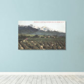 遠く離れたバルディ山とオレンジグローブ キャンバスプリント (インサイチュ (ウッドフロア))