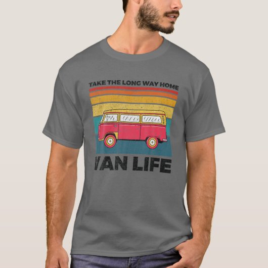 遠く離れた家のバンライフを奪う Tシャツ (正面)