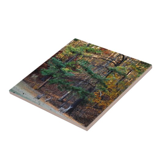 遠く離れた秋の鹿 タイル (側面)