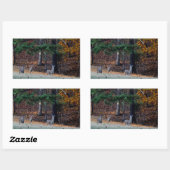 遠く離れた秋の鹿 長方形シール (シート)