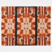 遠く離れた花 フリースブランケット (正面(横))