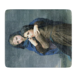 遠く離れた2人の若い女の子(by W.A. Bouguerau) カッティングボード