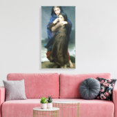 遠く離れた2人の若い女の子(by W.A. Bouguerau) キャンバスプリント (インサイチュ (リビング))